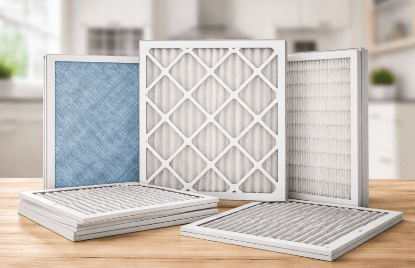 Replacing a furnace air filter in a Chicago home to improve airflow and energy efficiency