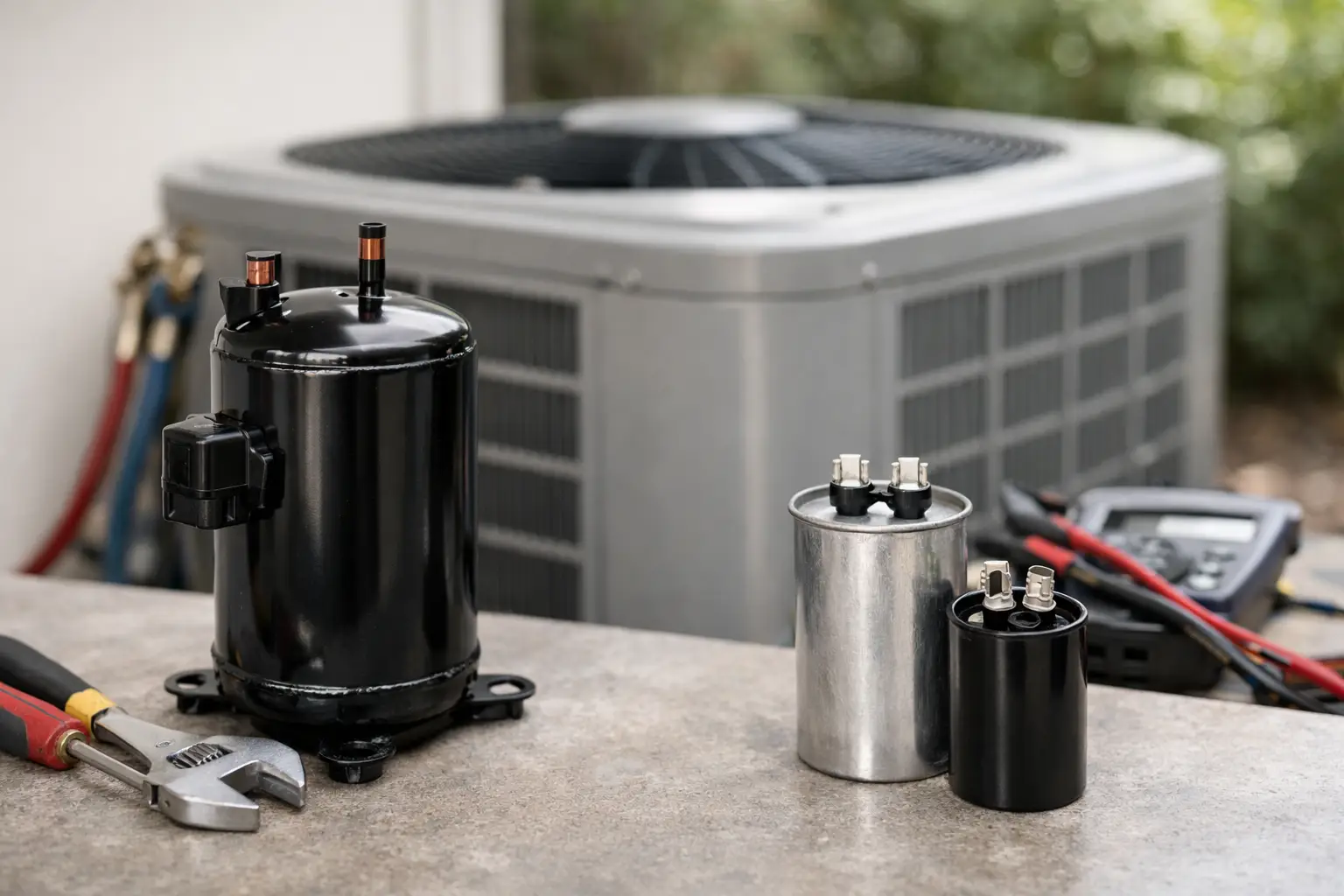 AC Compressor Replacement or AC Capacitor Replacement?